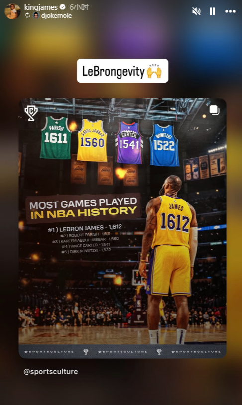 湖人9连胜期间球员高尔夫团建 詹姆斯父子合影引